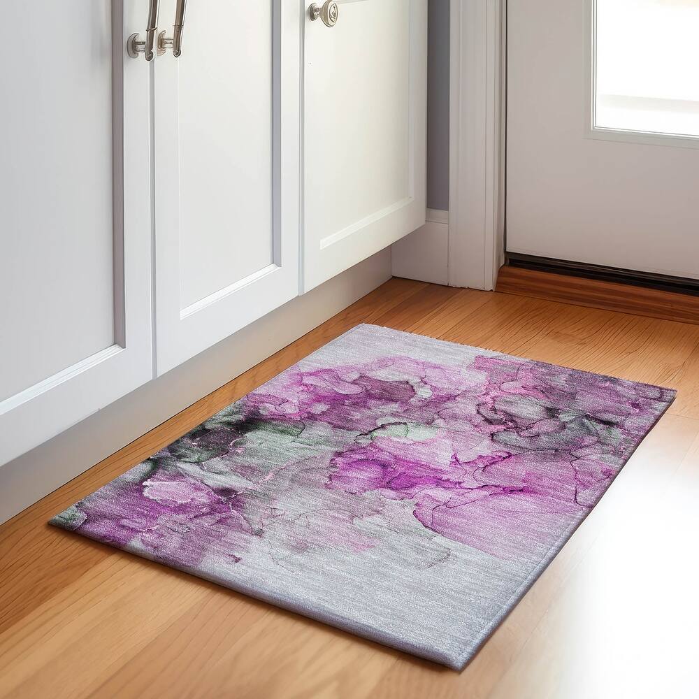Premium Washable Super Soft Contemporary Watercolor Mayfield Rug
