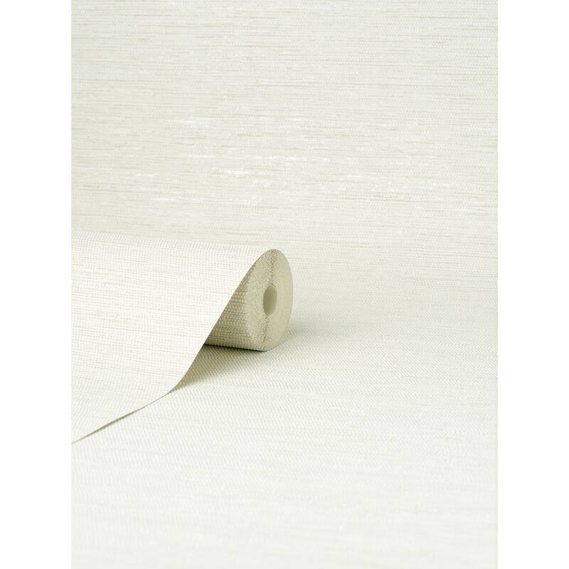 Fine Decor Miya Cream Faux Grasscloth Wallpaper