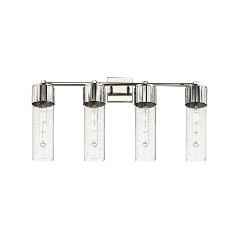 Innovations Lighting 428-4W-16-31 Bolivar Vanity Bolivar 4 Light 31" - Polished Nickel / Seedy