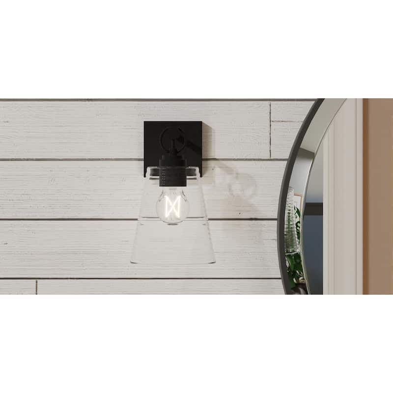 Dacosta 1-Light Earth Black Wall Sconce