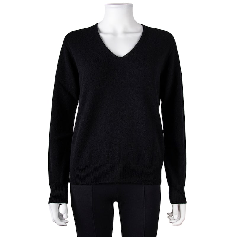 Vanise 100% Cashmere V-neck Sweater Made in Italy - 44