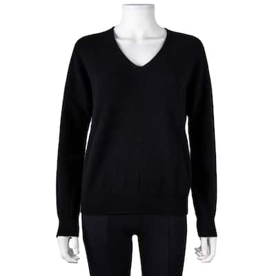 Vanise 100% Cashmere V-neck Sweater Made in Italy