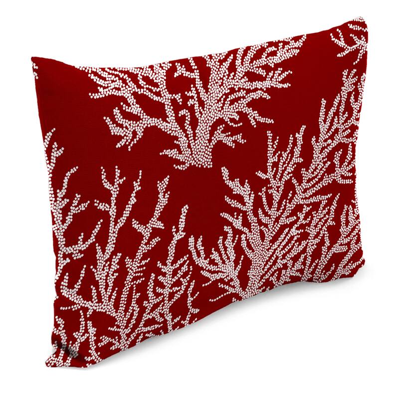 18" x 12" Outdoor Lumbar Throw Pillow - Set of 2 - 12'' L x 18'' W x 4'' H