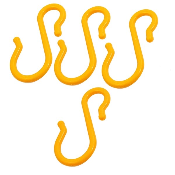 4pcs Solid Plastic S Hooks Hanger for Bags Clothes Coat Plants