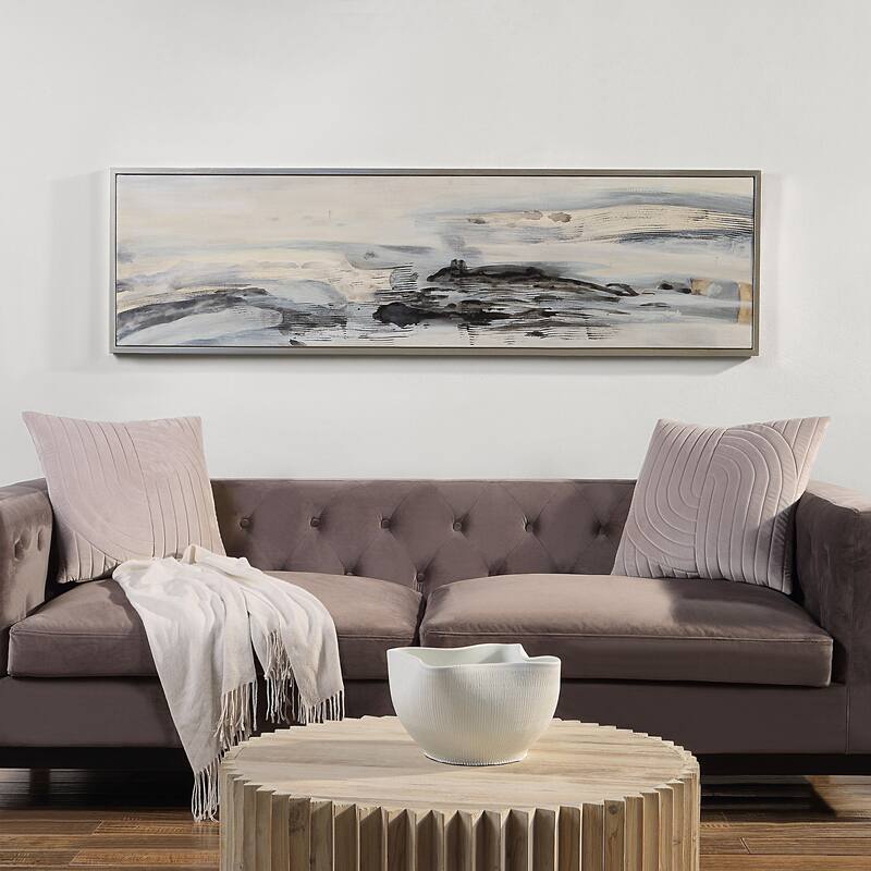 Renwil Gatwick 70" Wide Canvas Art, Blue