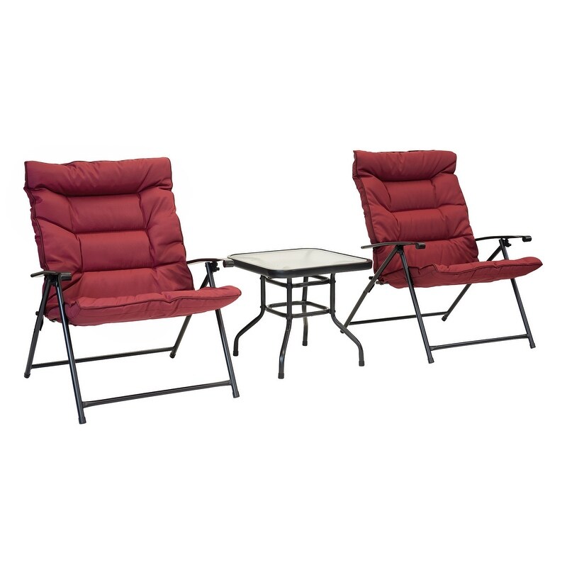 Folding patio hotsell chairs with cushions