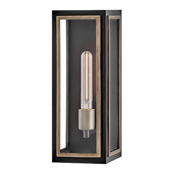 slide 1 of 1, Hinkley Lighting 12980 Shaw 15" Tall Wall Sconce Black