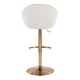 preview thumbnail 78 of 84, Porch & Den Livesey High Back Adjustable Bar Stool with Rounded T Footrest (Set of 2)