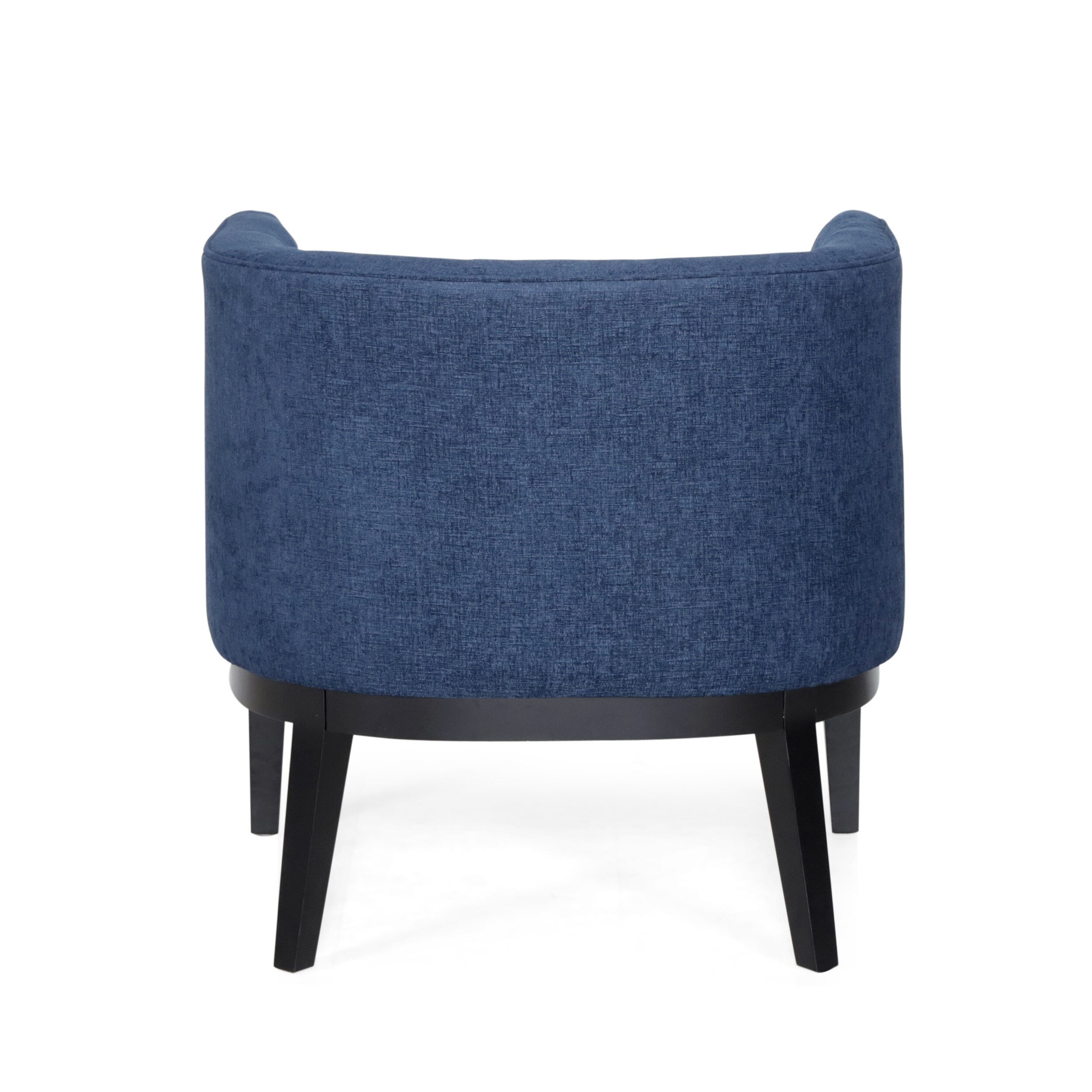 Faux Leather Tufted Accent Chair by Clough in Stylish Fabric Options-image