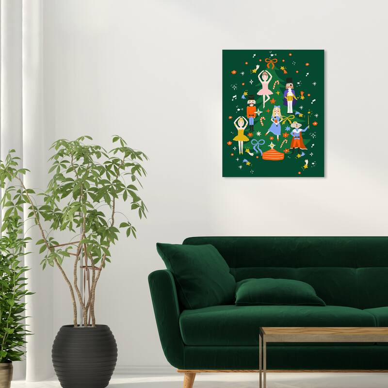 Wynwood Studio Canvas Holiday and Seasonal Stories for Midnight Green Modern & Contemporary Wall Art Canvas Print - 20 x 24