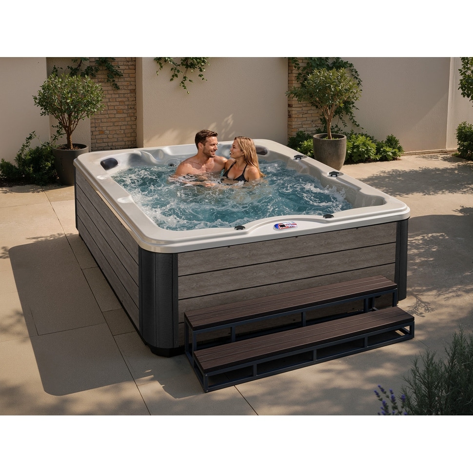 American Spas 6-Person 40-Jet Premium Acrylic Lounger Spa Standard Hot Tub with Ozonator and 5.5kW Heater