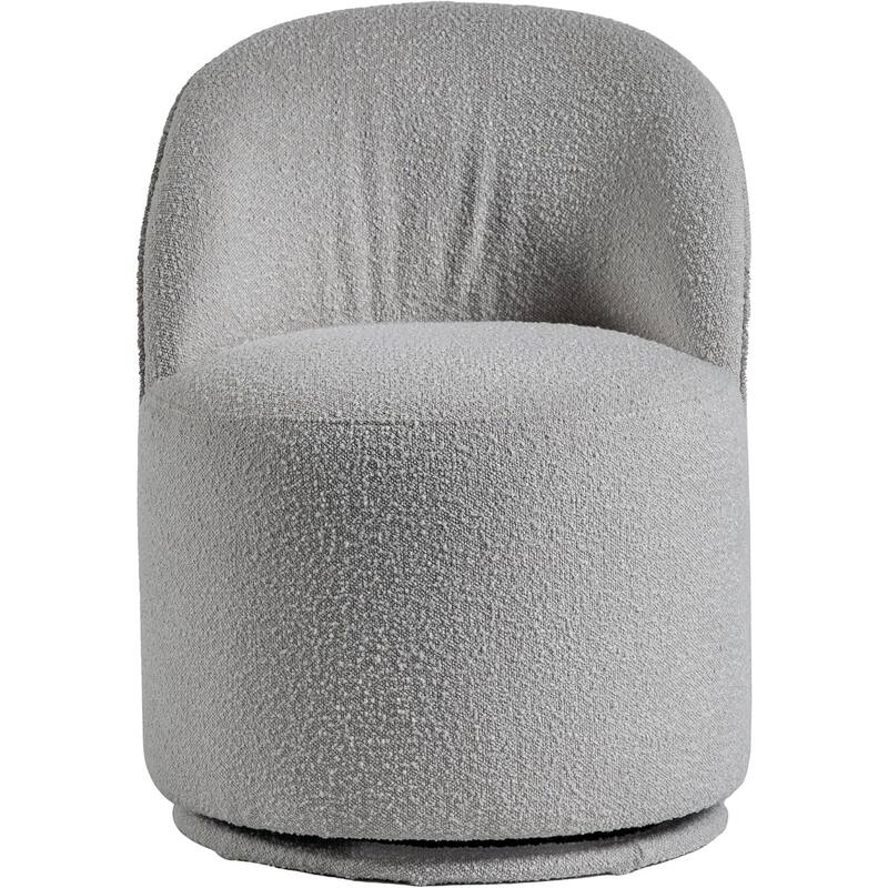 Gray Finish Rotating Upholstered Modern Chairs Set