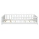 preview thumbnail 27 of 45, Twin Size Wood Floor Platform Bed with Built-in Book Storage Rack