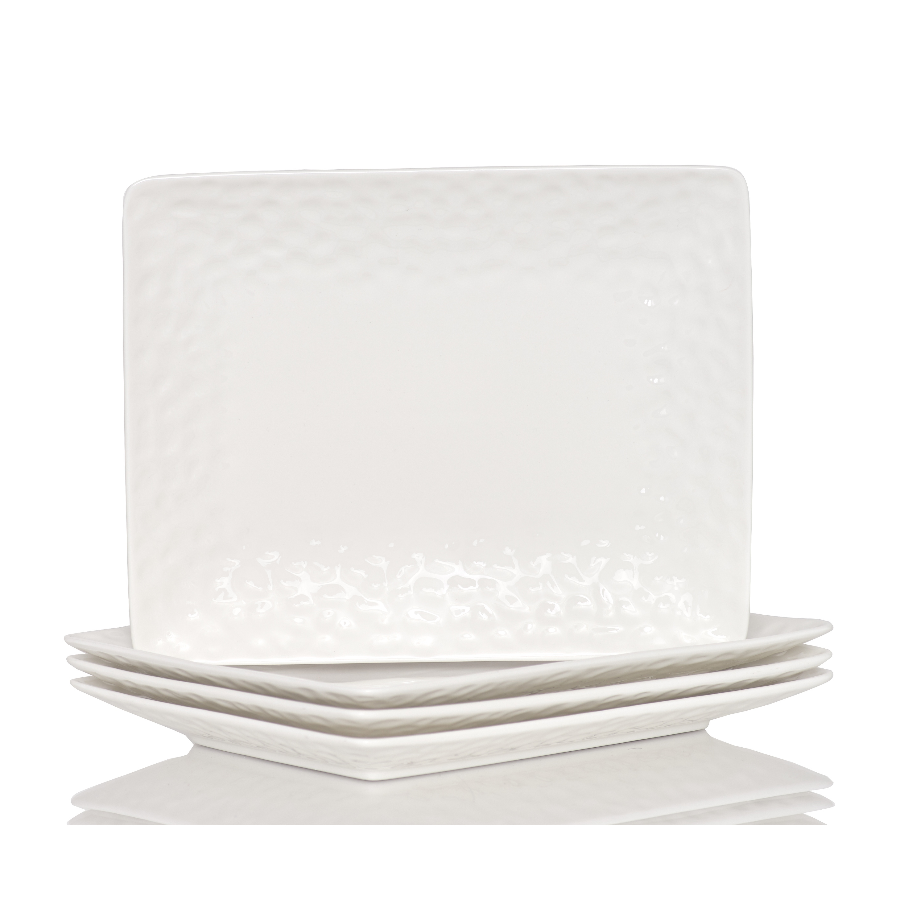 White rectangular dinner plates cheap