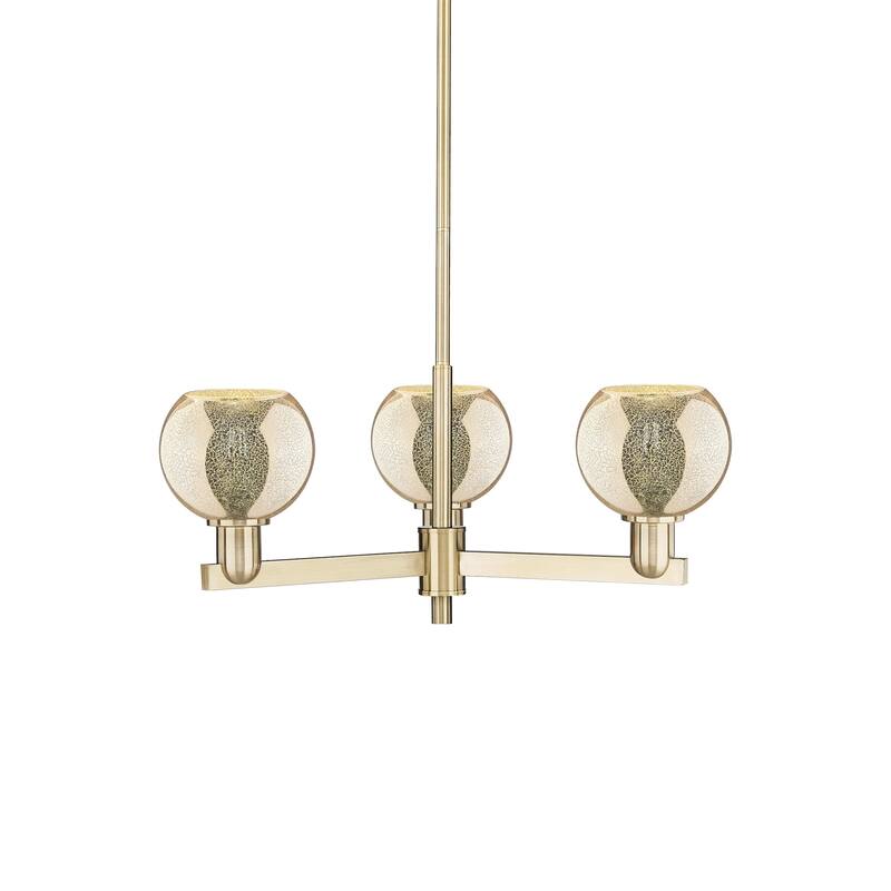 Innovations Lighting 716-3CR-10-28 Athens Chandelier Athens 3 Light - Champagne Bronze / Mercury