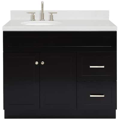 Ariel F042SLCQOVO Hamlet 42" Free Standing Single Basin Vanity Set