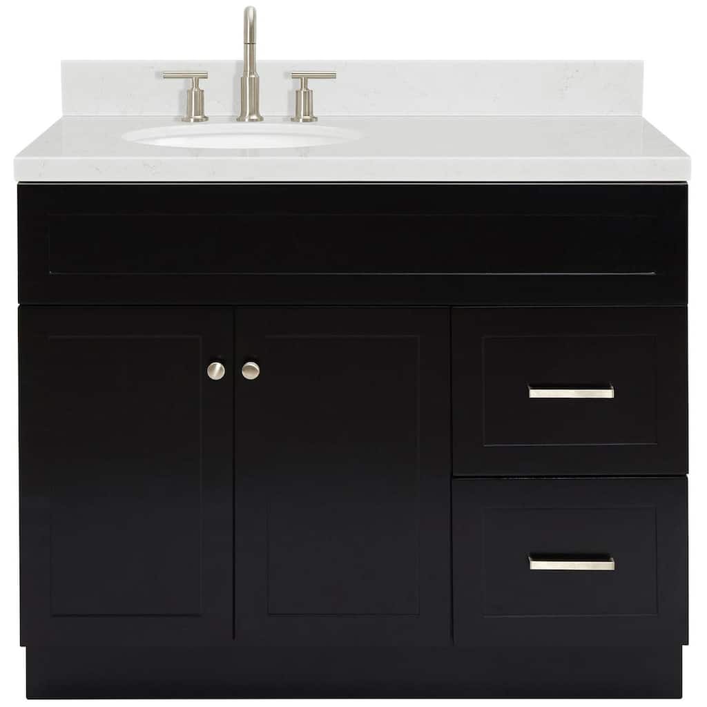 Ariel F042SLCQOVO Hamlet 42" Free Standing Single Basin Vanity Set