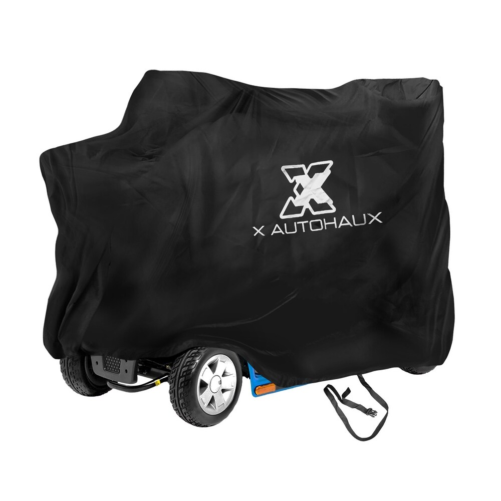 72″x30″x62″ Motorbike Scooter Cover Waterproof Rain Protection Black (Black)