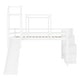 preview thumbnail 13 of 17, Full Size Loft Bed with Tent and Tower , Sturdy Construction and Playful Design for Kids