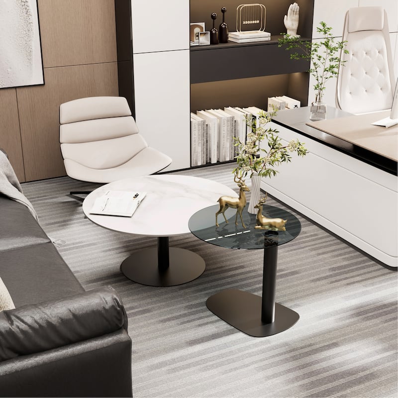 Round Nesting Coffee Table (Set of 2) - 32" + 20"