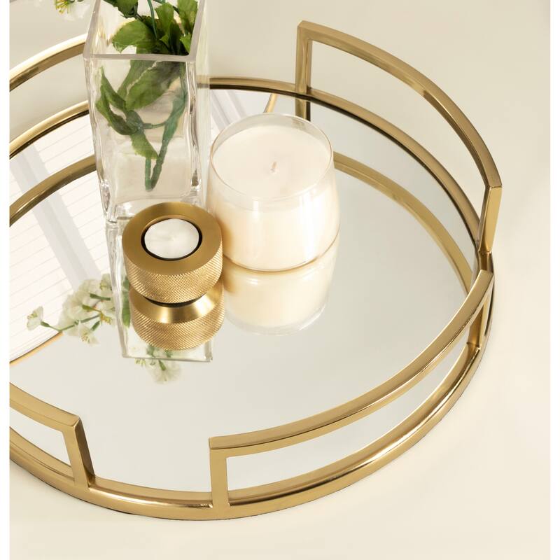 Kate and Laurel Gohana Decorative Metal Tray