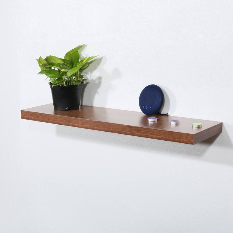 Modern and Contemporary JD Walnut Floating Shelf - 31.5*9.25*1.5 inches