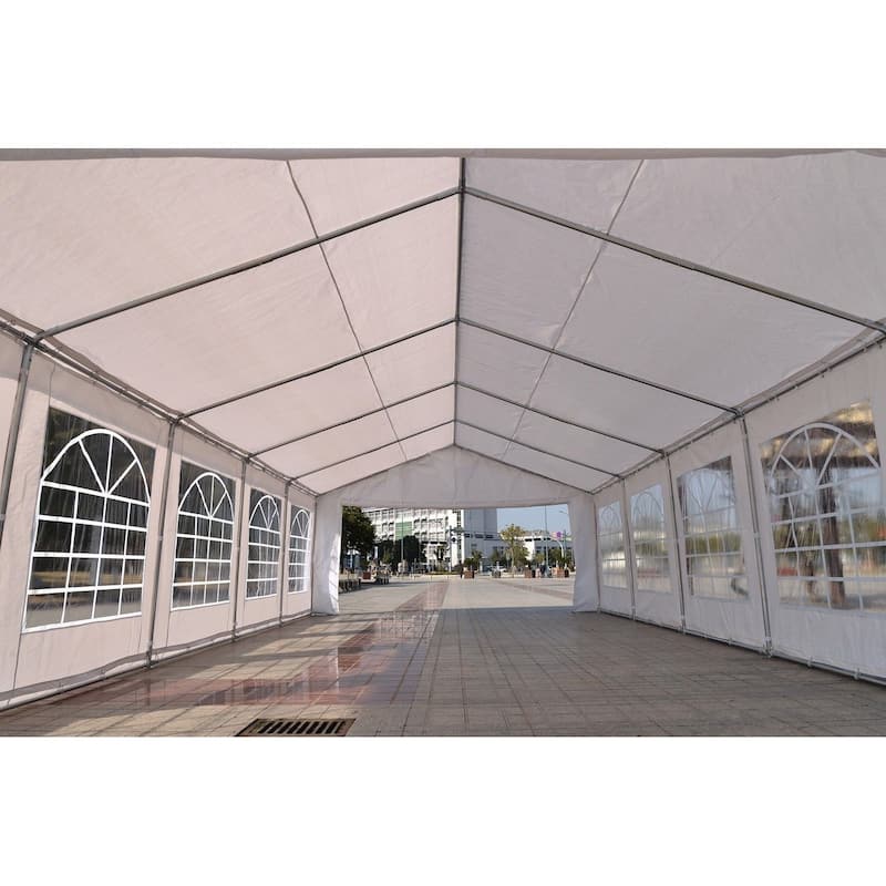 Outsunny White Heavy Duty Party and Event Tent