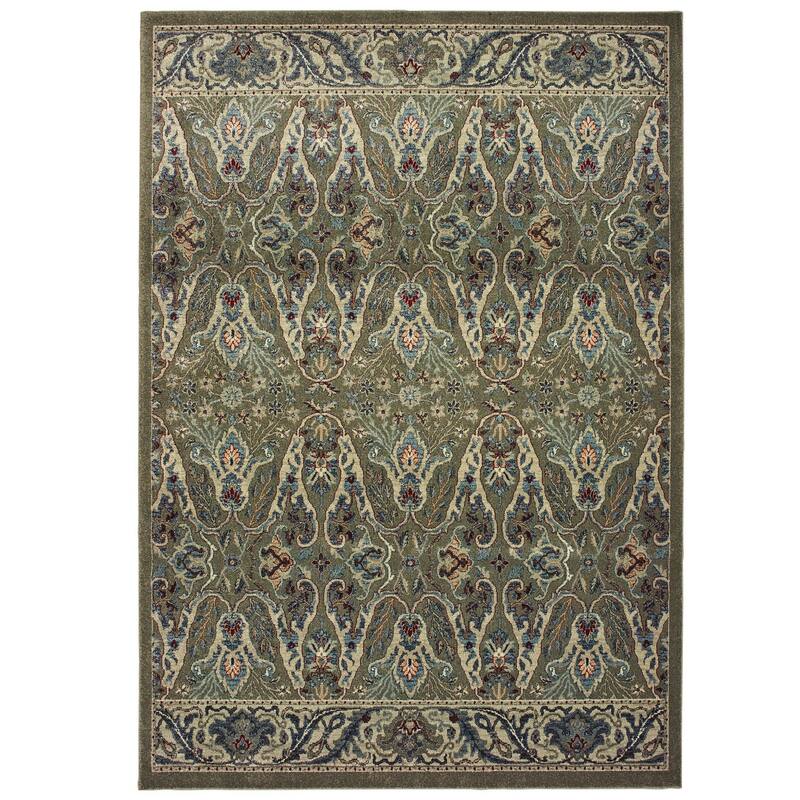 HomeRootsFloral Traditional Rectangle Area Rug
