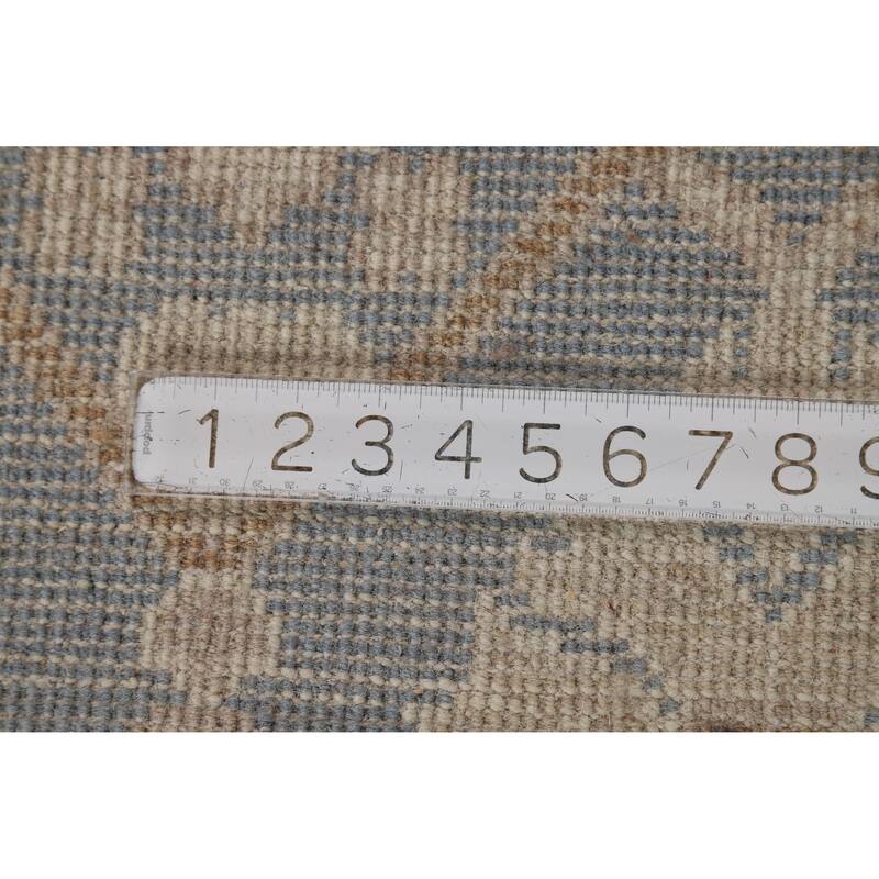 Transitional Oushak Indian Area Rug Handmade Wool Carpet - 8'1" x 10'0"