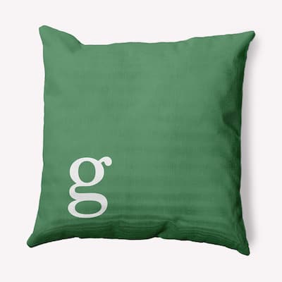 Modern Monogram Decorative Throw Pillow