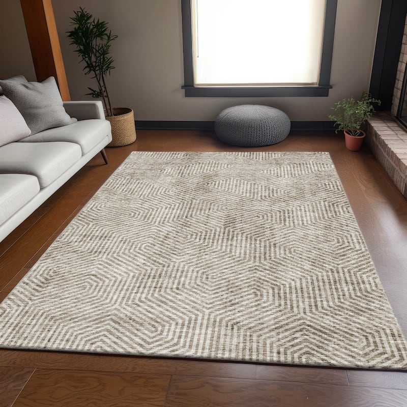 Premium Washable Super Soft Modern Maze Mayfield Rug