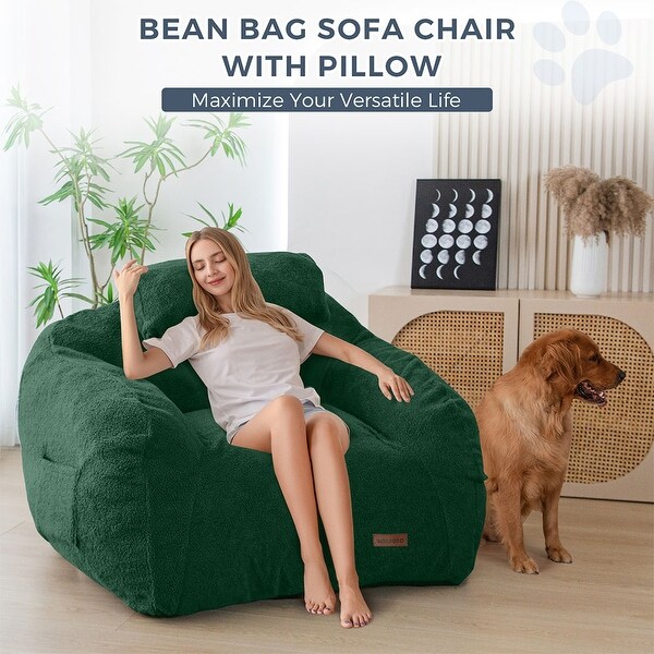 Giant Bean Bag Sofa Chair with a Pillow - Bed Bath & Beyond Giant Bean Bag Sofa Chair with a Pillow - Bed Bath & Beyond