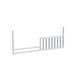 preview thumbnail 1 of 0, Rowan 55" Wide Convertible Toddler Rail, Ash Linen White