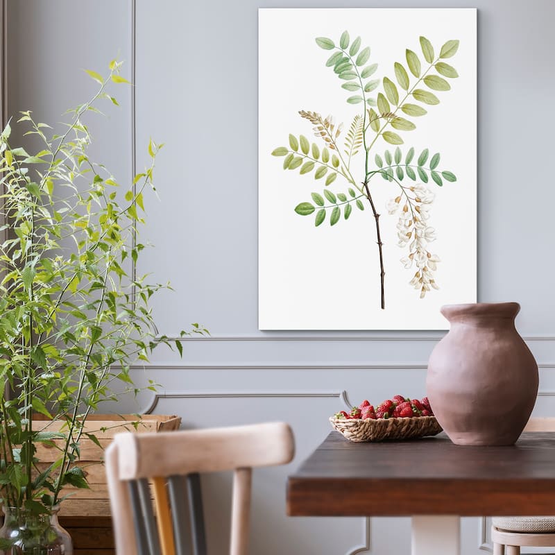 Soft Green Botanical I -Premium Gallery Wrapped Canvas