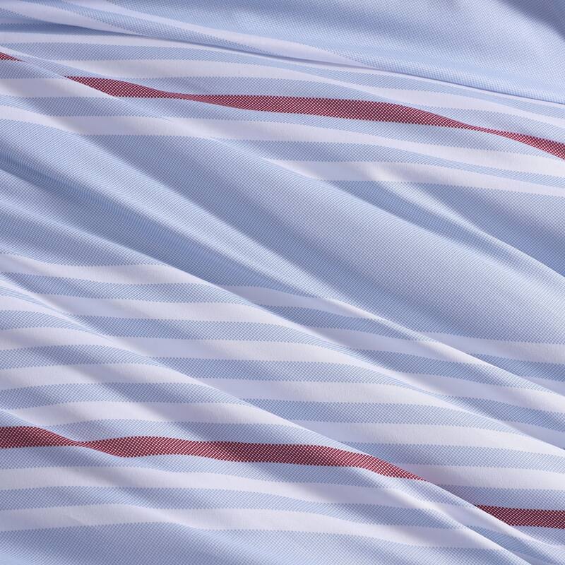 Tommy Hilfiger Lido Stripe Reversible Blue Comforter Bonus Set