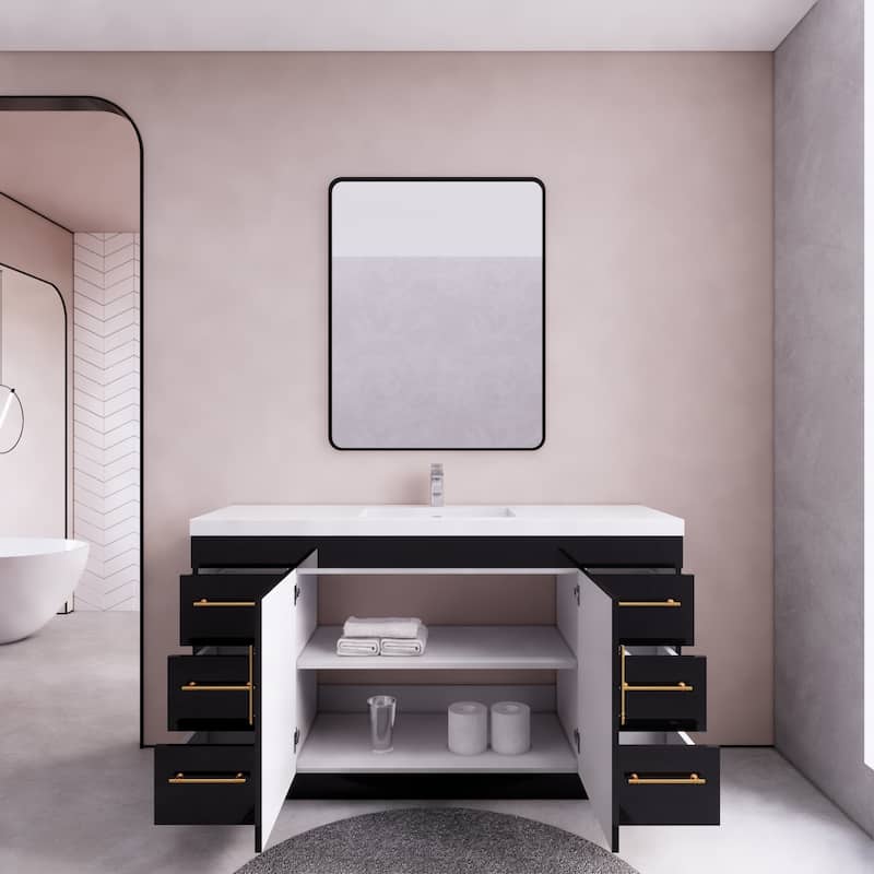 Eliza 60'' Freestanding Vanity with Single Sink