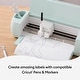preview thumbnail 3 of 3, Cricut Smart Label White Writable Vinyl Permanent, (3 ft)