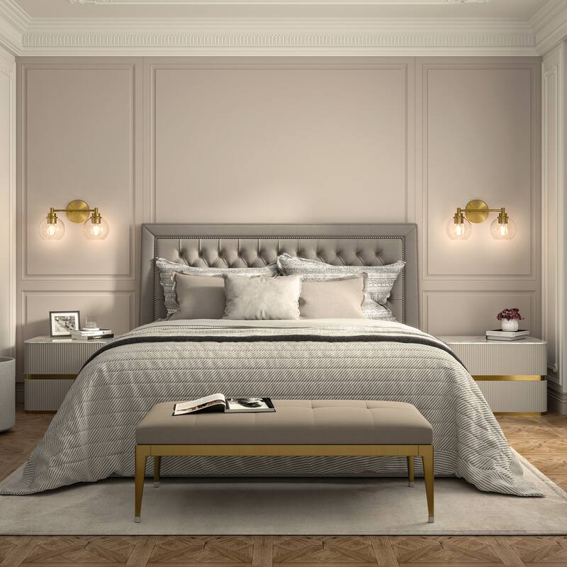 Dimmable Bathroom Vanity Light Globe Glass Shades