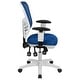 preview thumbnail 108 of 164, Nicholas Mid-Back Blue Mesh Multifunction Executive Swivel Ergonomic Office Chair with Adjustable Arms
