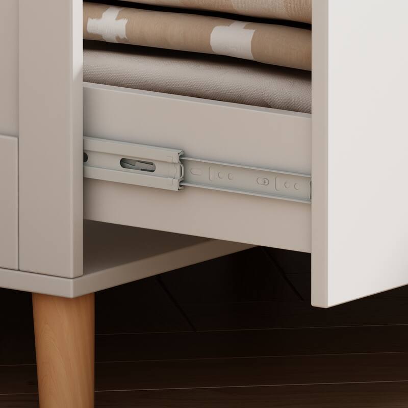 Storage Dresser Chest w/Changing Station for Infant Kids Bedroom White