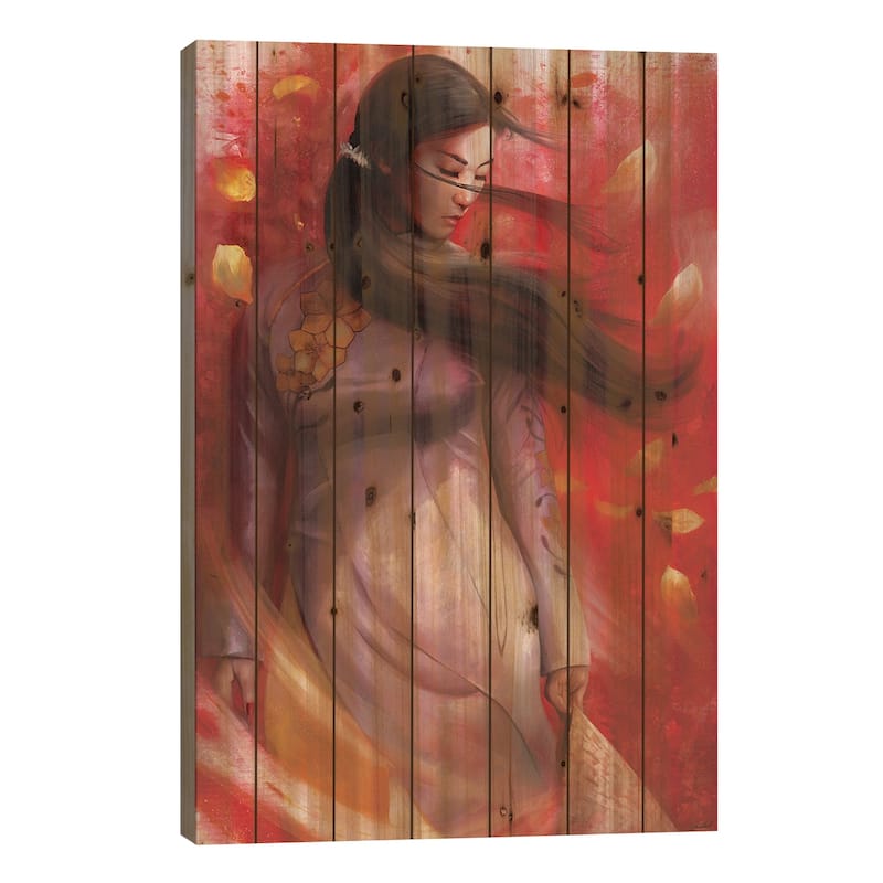 Vietnam Print On Wood by Steve Goad - Multi-Color - 26x18x1.5
