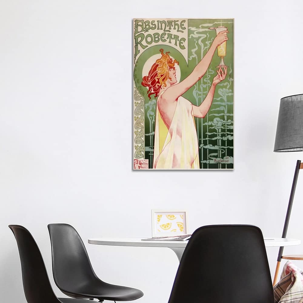 iCanvas "Absinthe Robette Vintage Poster" by Henri Privat-Livemont Canvas Print