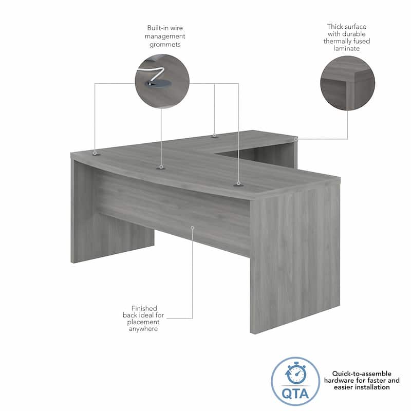Echo 72W Bow Front L Shaped Desk by Bush Business Furniture