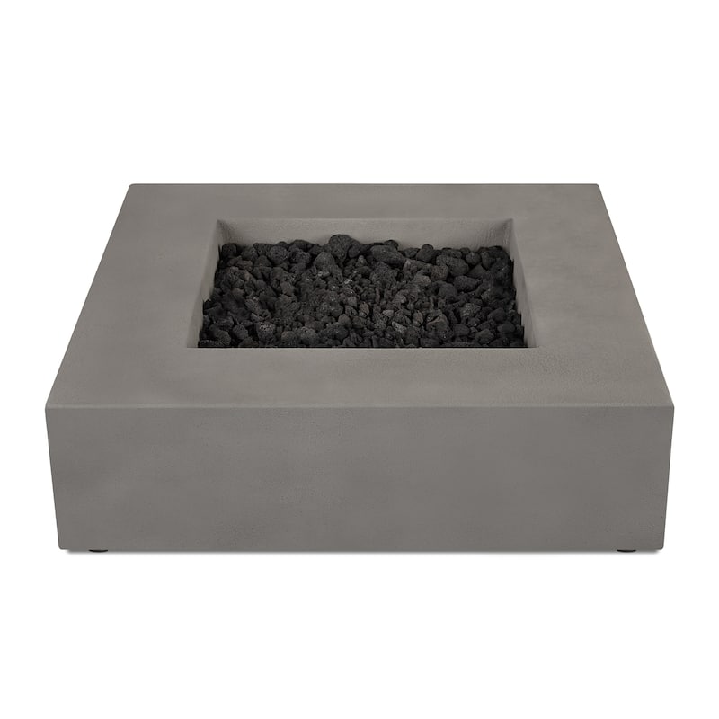 Provo Low Square Propane Fire Table in Flint by Jensen Company - 40 x 40 x 11.75