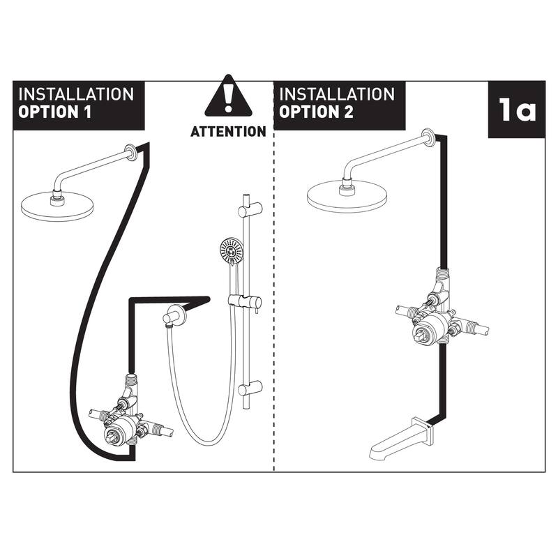 Belanger Pressure Balanced Square Shower System from Ceiling