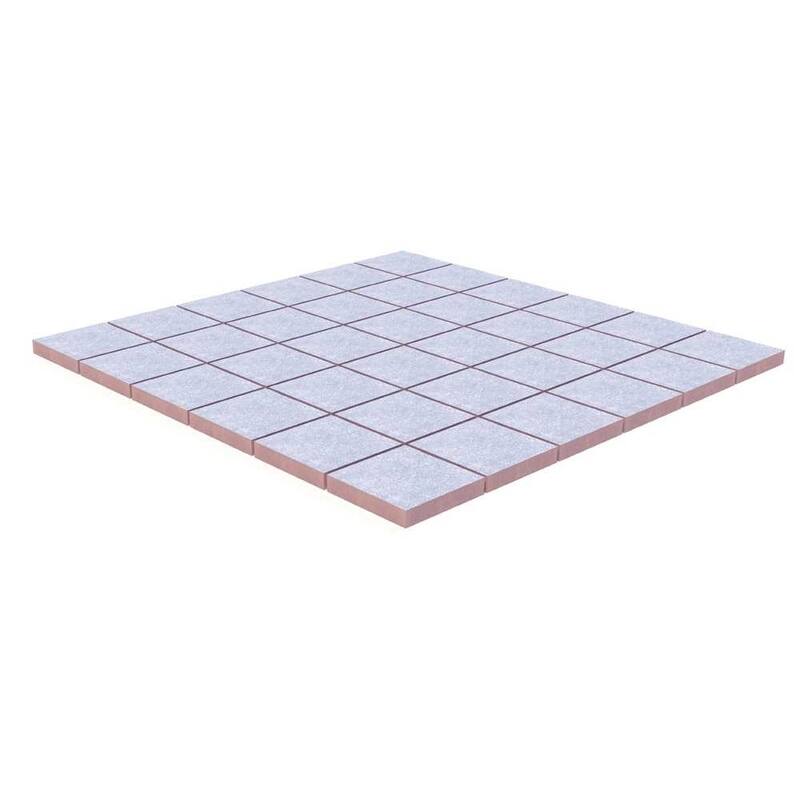 Quell 2x2 Blue Matte Porcelain Grid Mosaic Tile - Floor, Wall & Backsplash