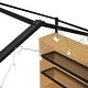 preview thumbnail 9 of 15, Twin Size Metal Bed House Bed Frame with Shelves and Lights