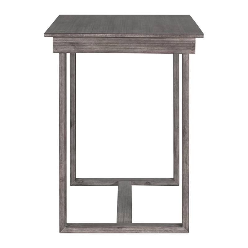 5-Piece Counter Height Wooden Dining Table Set with Rectangular Table & 4 Chairs