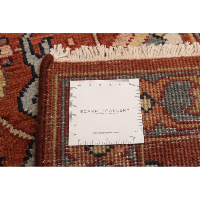 ECARPETGALLERY Hand-knotted Jules Sultane Dark Copper, Ivory Wool Rug - 9'9 x 13'10