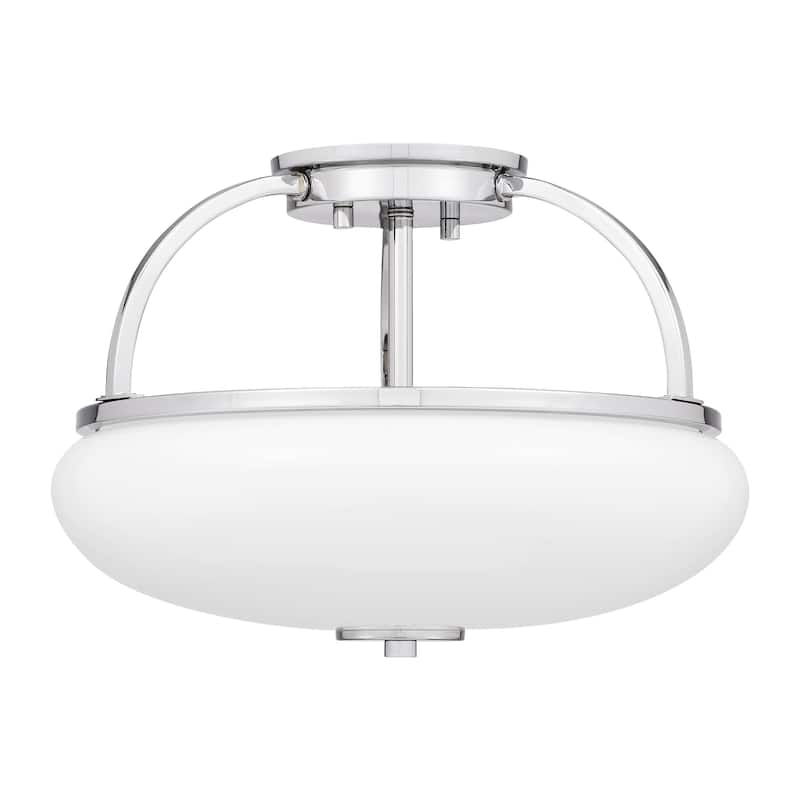 Easton 3-Light Polished Chrome Semi-Flush Mount